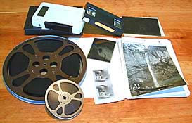 Different formats of video tapes, motion picture film and photographic negatives.