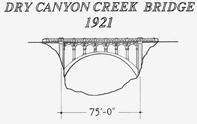 Dry Canyon Creek Bridge drawing