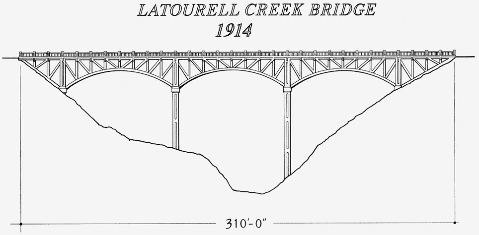 Latourell Creek Bridge drawing