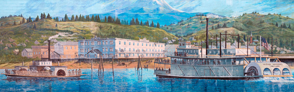 Steamboats at The Dalles