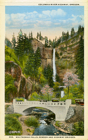 Multnomah Creek Bridge postcard