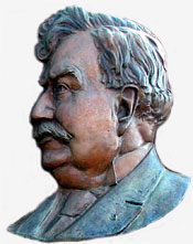Sam Hill bust carving