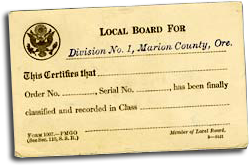 Card with title "Local Boar For" and the words "Division No. 1, Marion County, Ore." below.