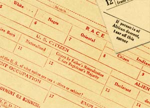 Draft registration cards from WWI.