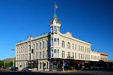 Hotel built in an Italianate Victorian architecure style designed by architect John Bennes.