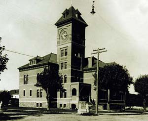 1898 lane county courthouse with belltower.