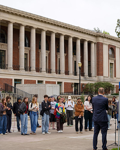 Secretary Read visits the campus of OSU.