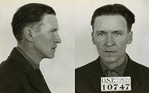Mug shot of Carroll Atkinson with prisoner number 10747