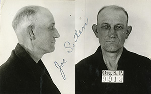 Mug shot of Joe Sellers with prisoner number 9919