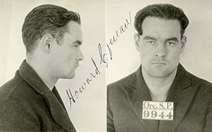Mug shot of Howard coffman with prisoner number 9944