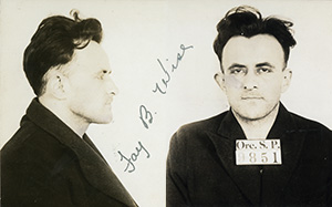 Mug shot of Fay Wise with prisoner number 9851
