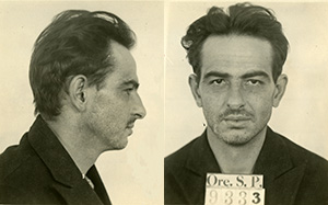 Mug shot of William Short with prisoner number 9333
