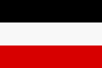 German flag of 1918 has 3 horizontal stripes in black, white and red.