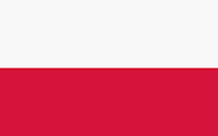 Poland flag has 2 equally broad stripes. Red at bottom and white on top.
