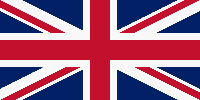 United Kingdom flag has a red cross of St. George, fringed by wider white cross and set in a blue background. White diagonal cross of white and red intersects it in the center.
