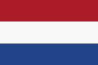 Netherlands flag of 1919 has 3 horizontal stripes in red, white and blue.