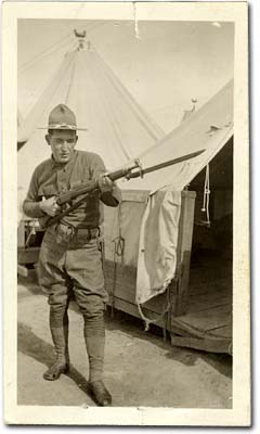Antique WWI Era US Army Military Soldier Lieutenant Steamer 
