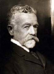 Henry Cabot Lodge in suit with beard and mustache.
