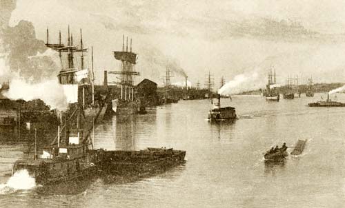 The Portland harbor 1906