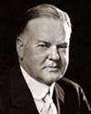 Photo of Herber Hoover in suit and tie.