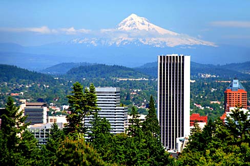 File:Portland and Mt. Hood (Multnomah County, Oregon scenic images ...