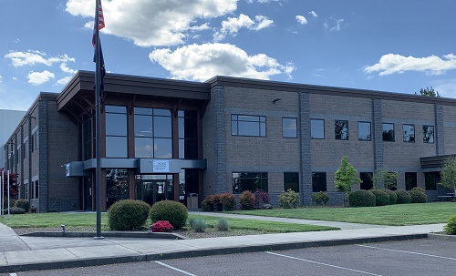 The office building of the Higher Education Coordinating Commission—a modest, functional state government building housing all HECC offices.