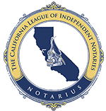 The California League of Independent Notaries logo