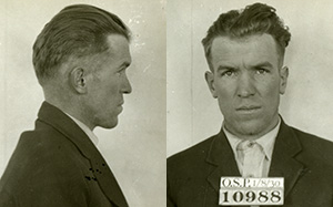 Mug shot for Ernest Patrick with prisoner number 10988