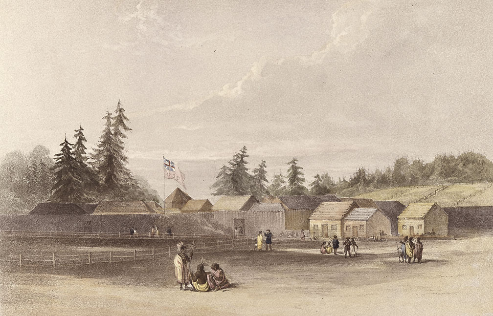 drawing of Fort Vancouver