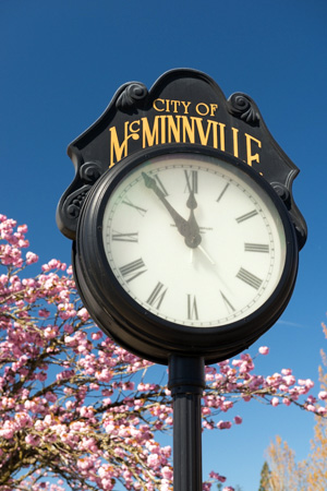 McMinnville city clock